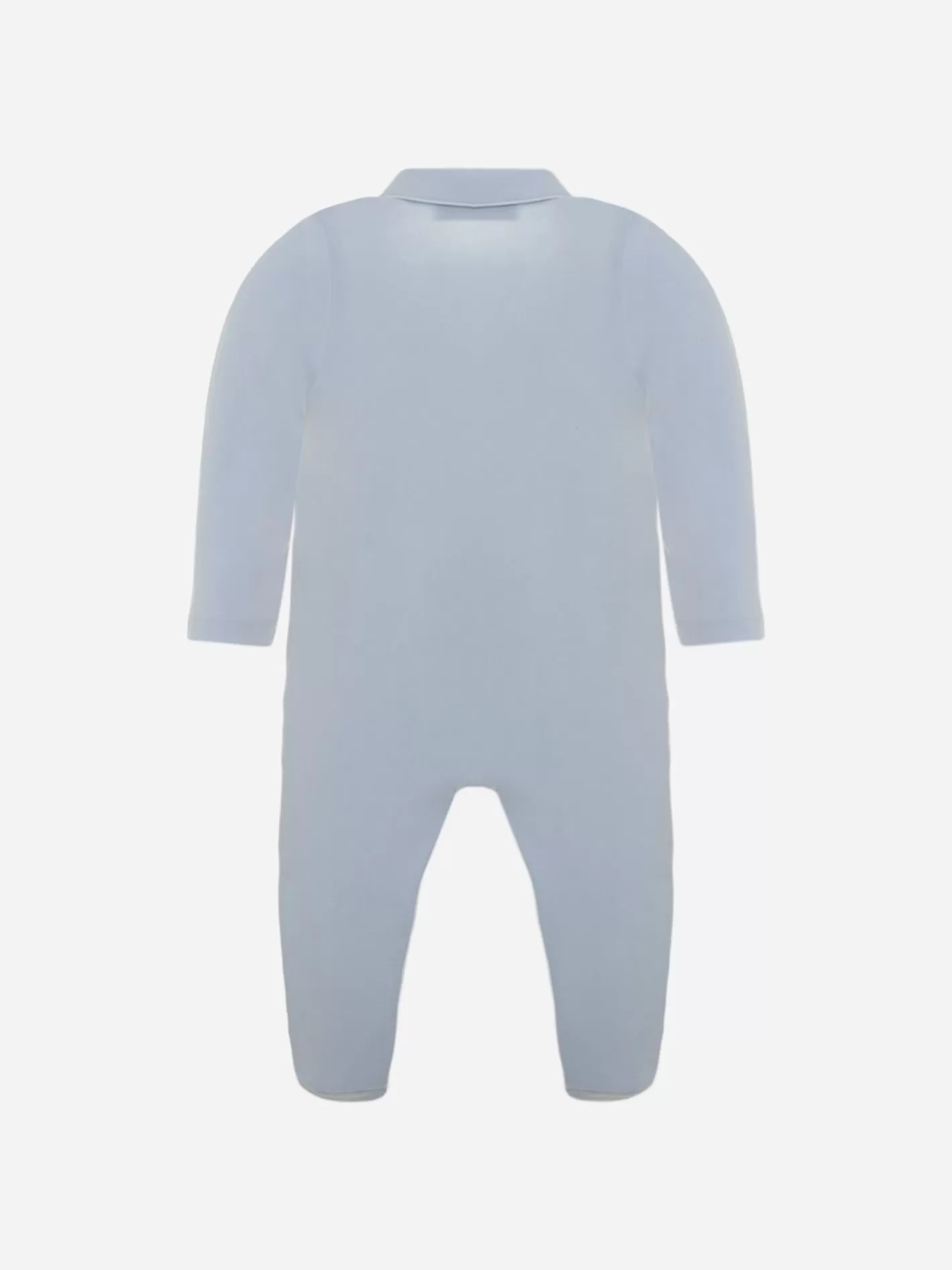 New Patachou Babygrow Basico De Menino Em Jersey Azul