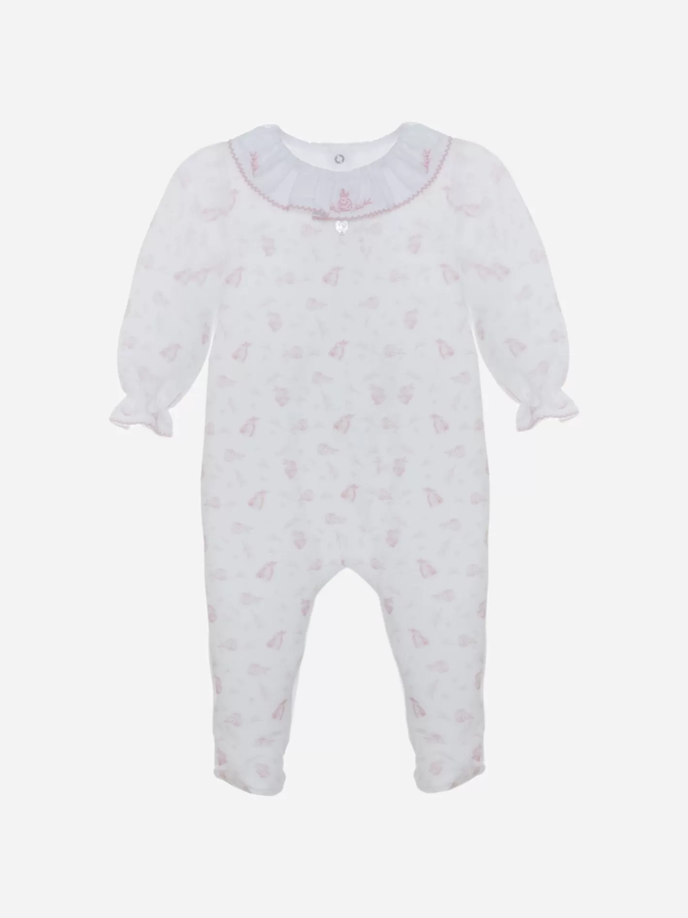 Flash Sale Patachou Babygrow Em Jersey Estampado Rosa