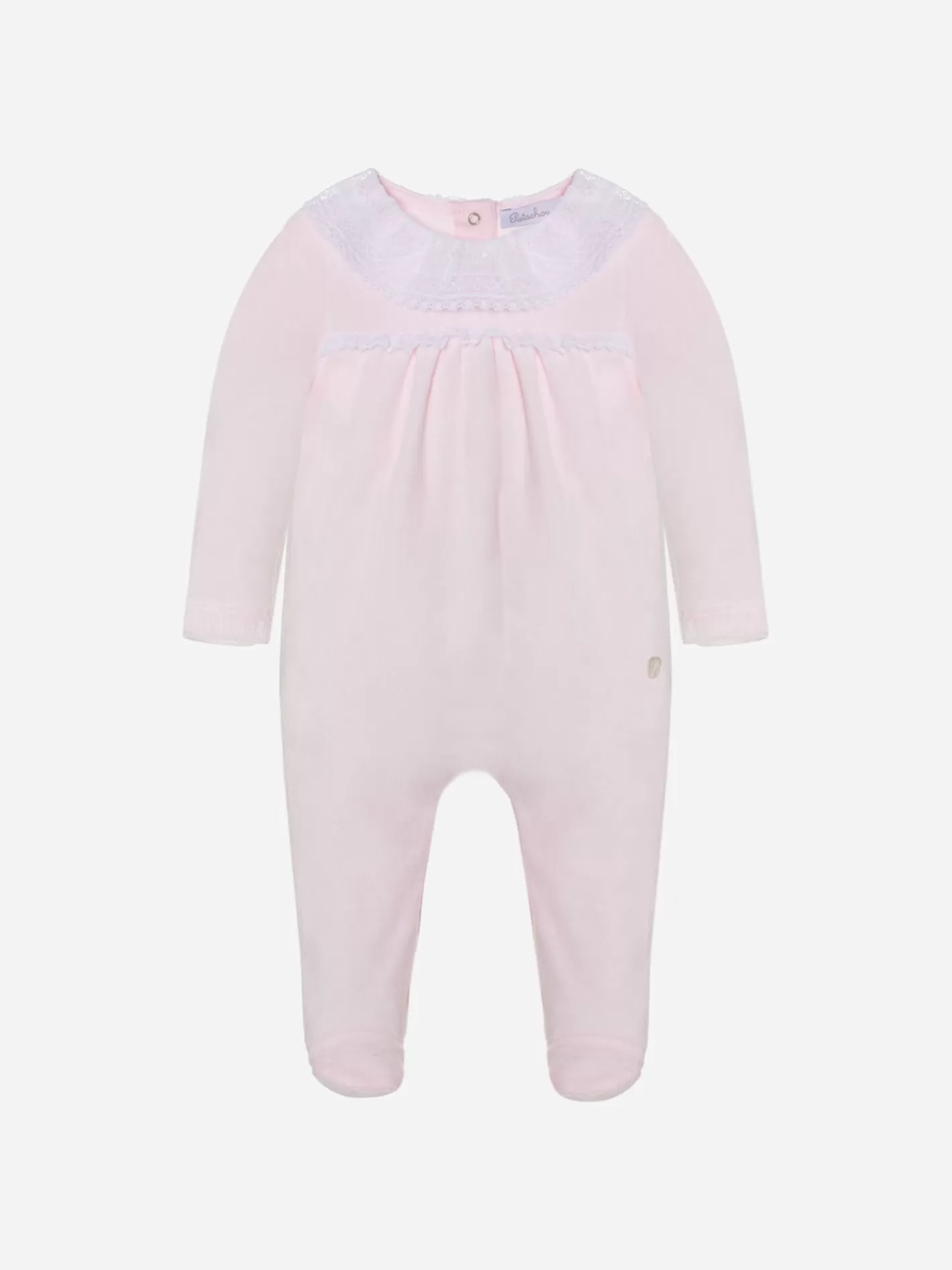 New Patachou Babygrow Em Malha Rosa