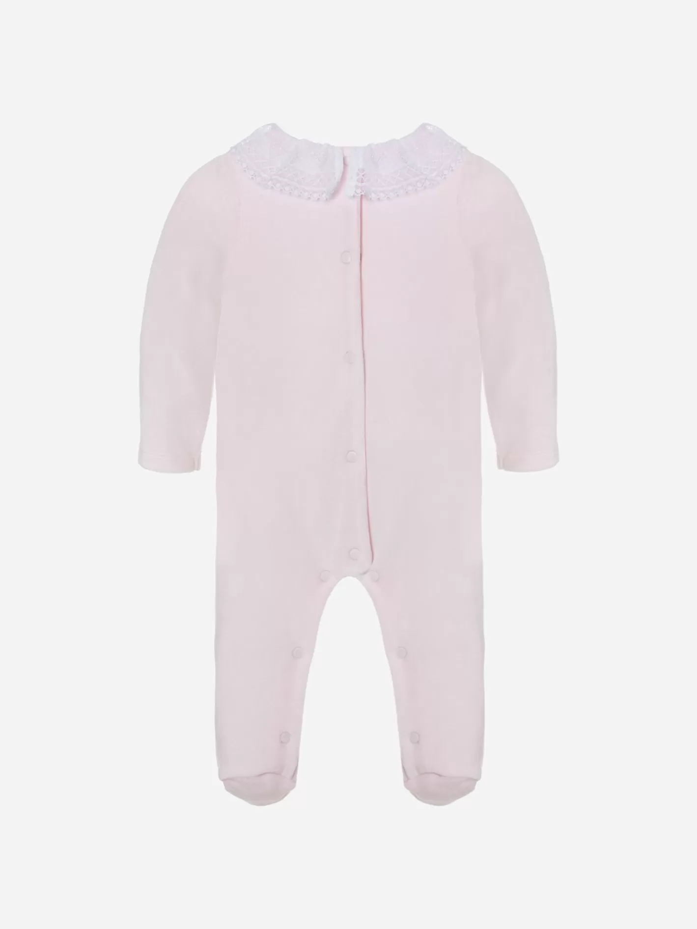 New Patachou Babygrow Em Malha Rosa