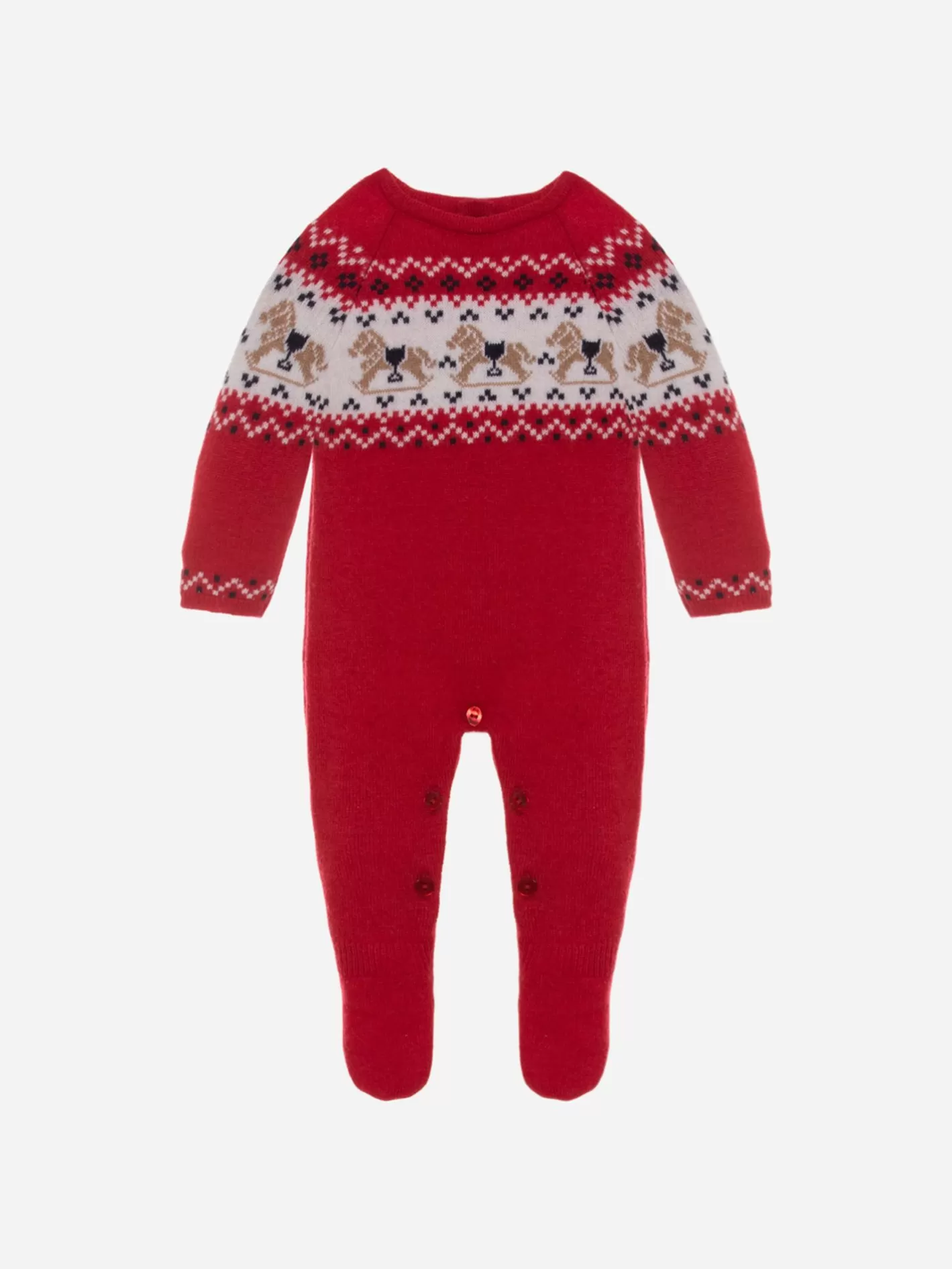 Sale Patachou Babygrow Em Malha Vermelho