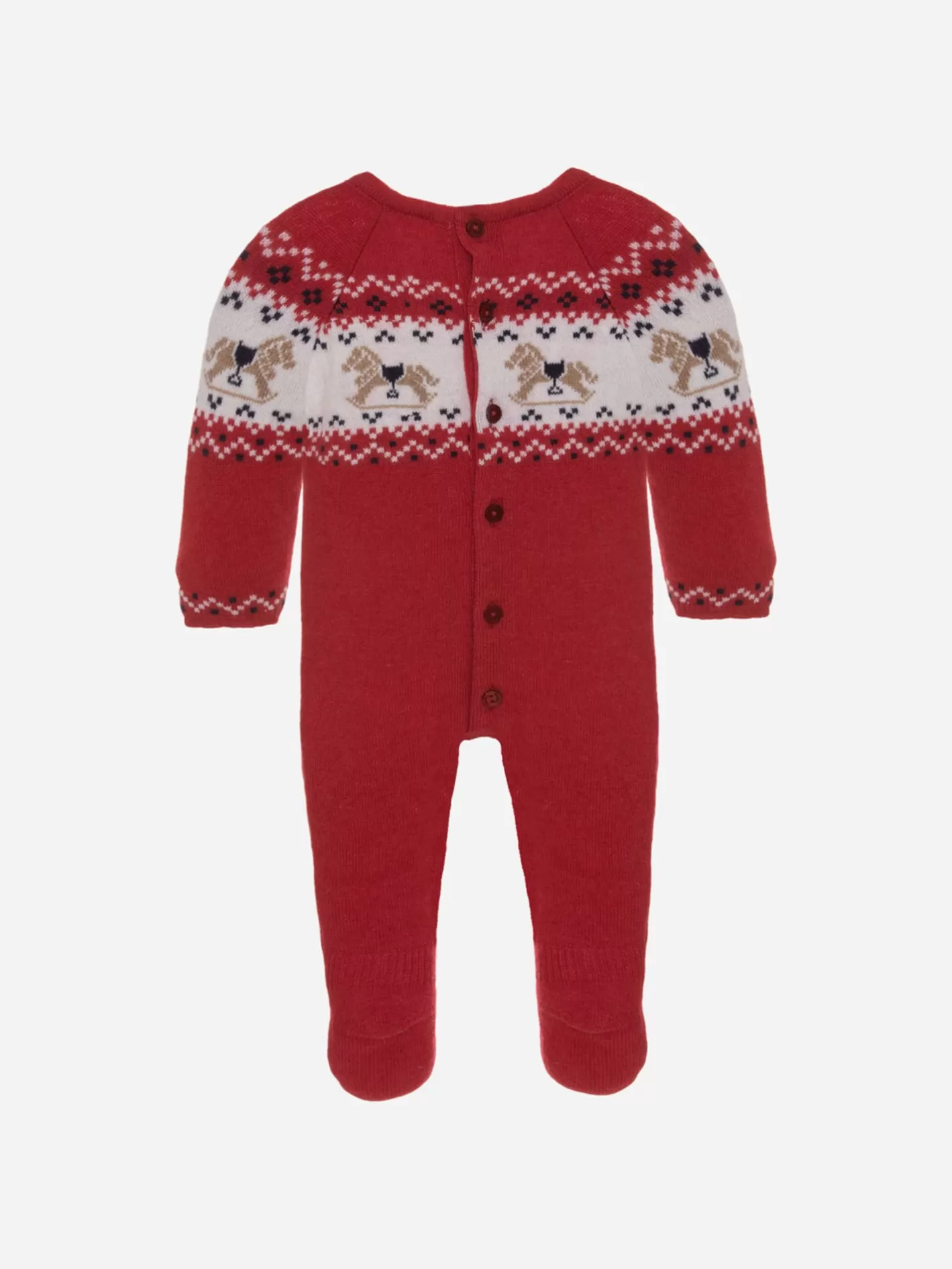 Sale Patachou Babygrow Em Malha Vermelho