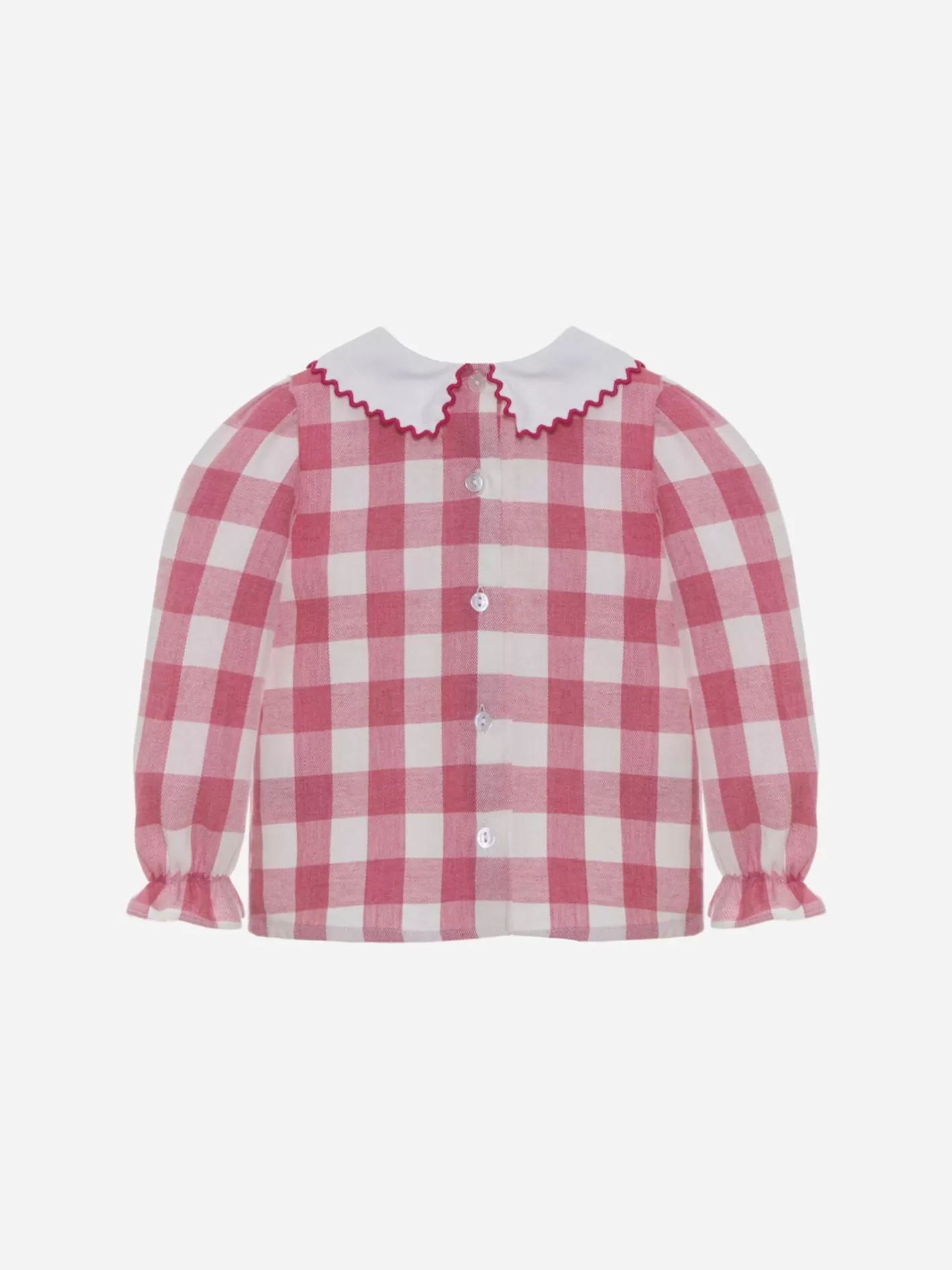 Discount Patachou Blusa Em Vaiela Xadrez Rosa