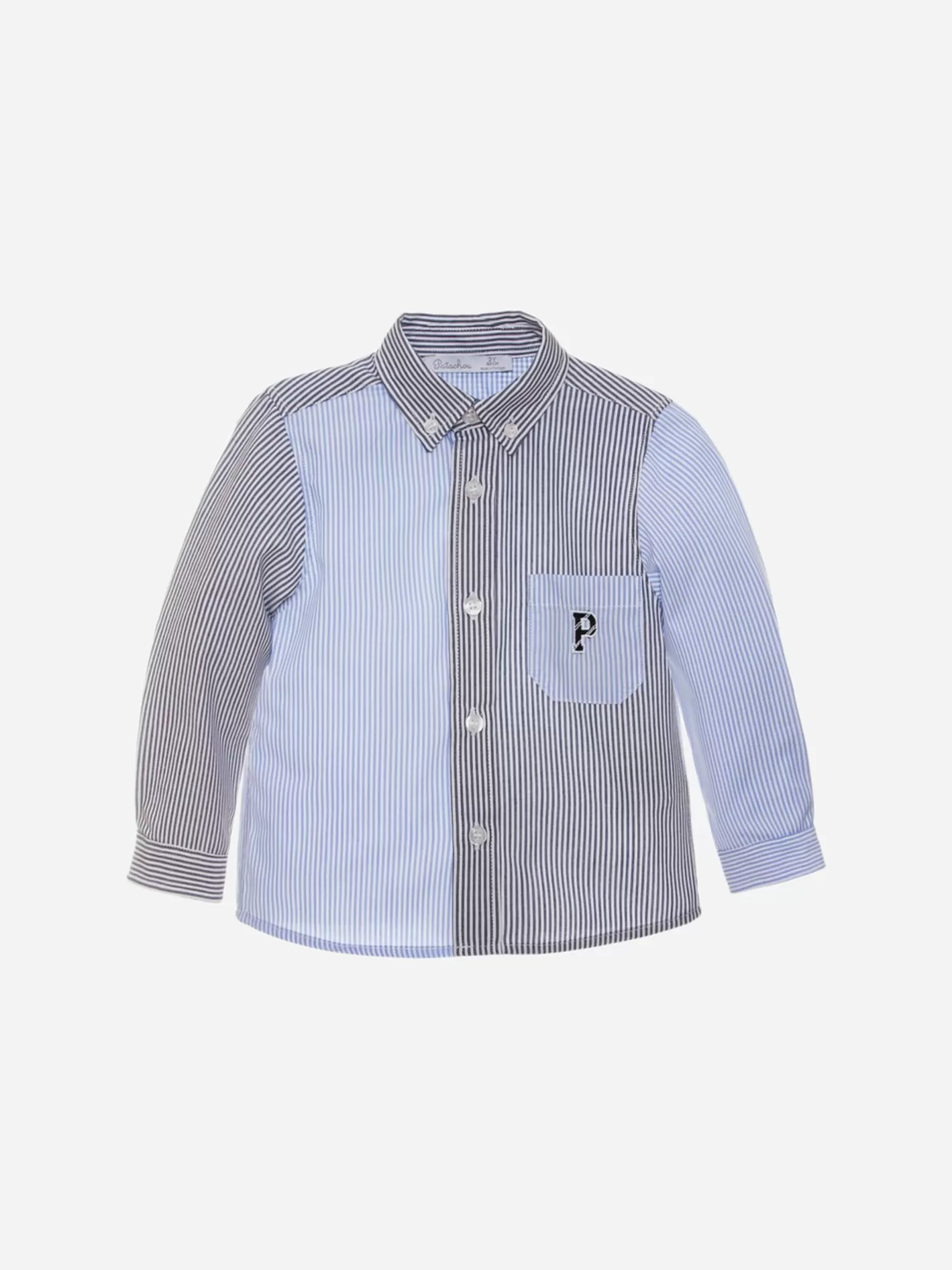 Clearance Patachou Camisa As Riscas Marinho E Azul