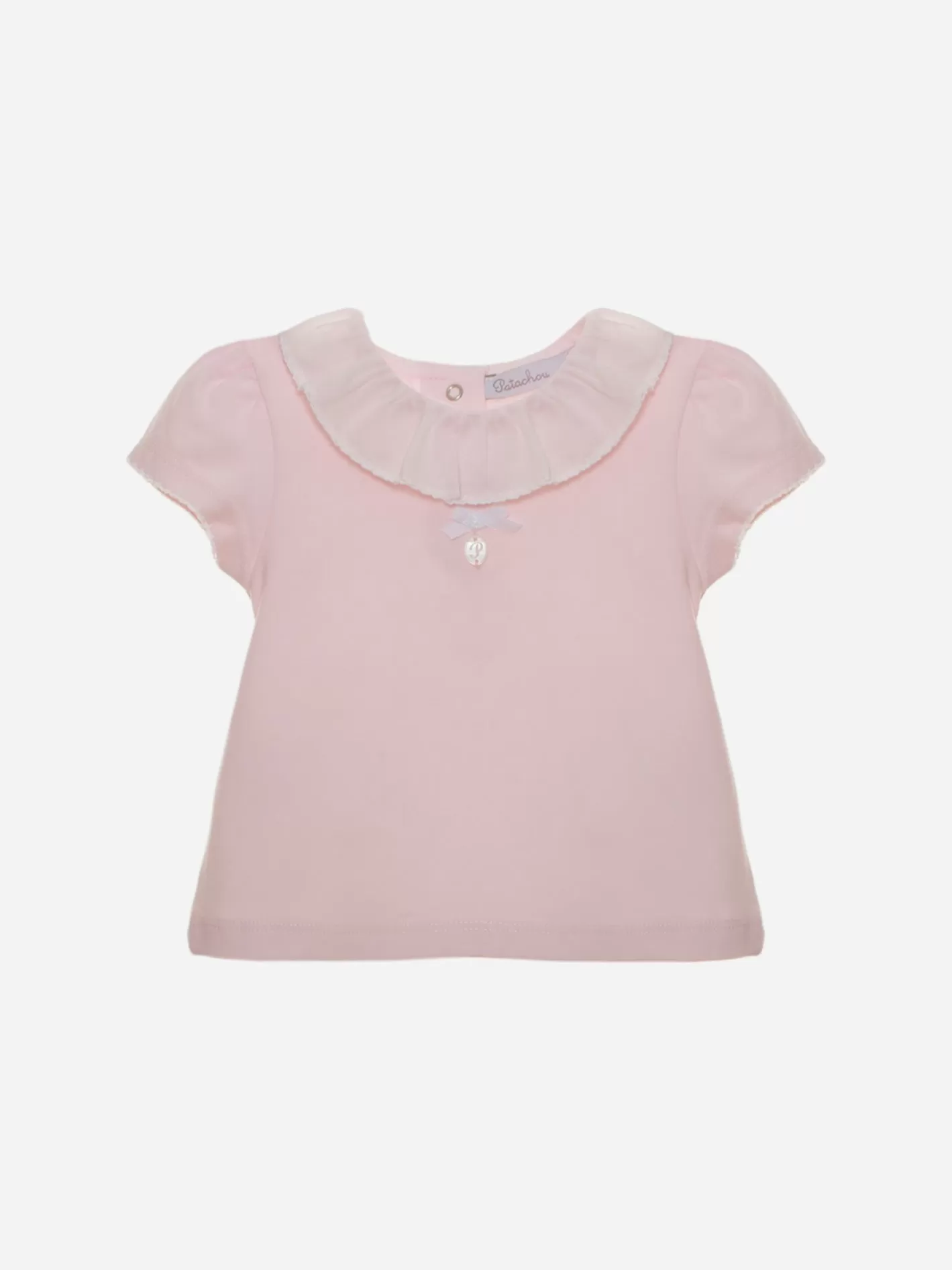 New Patachou T-Shirt Rosa Basica Em Jersey