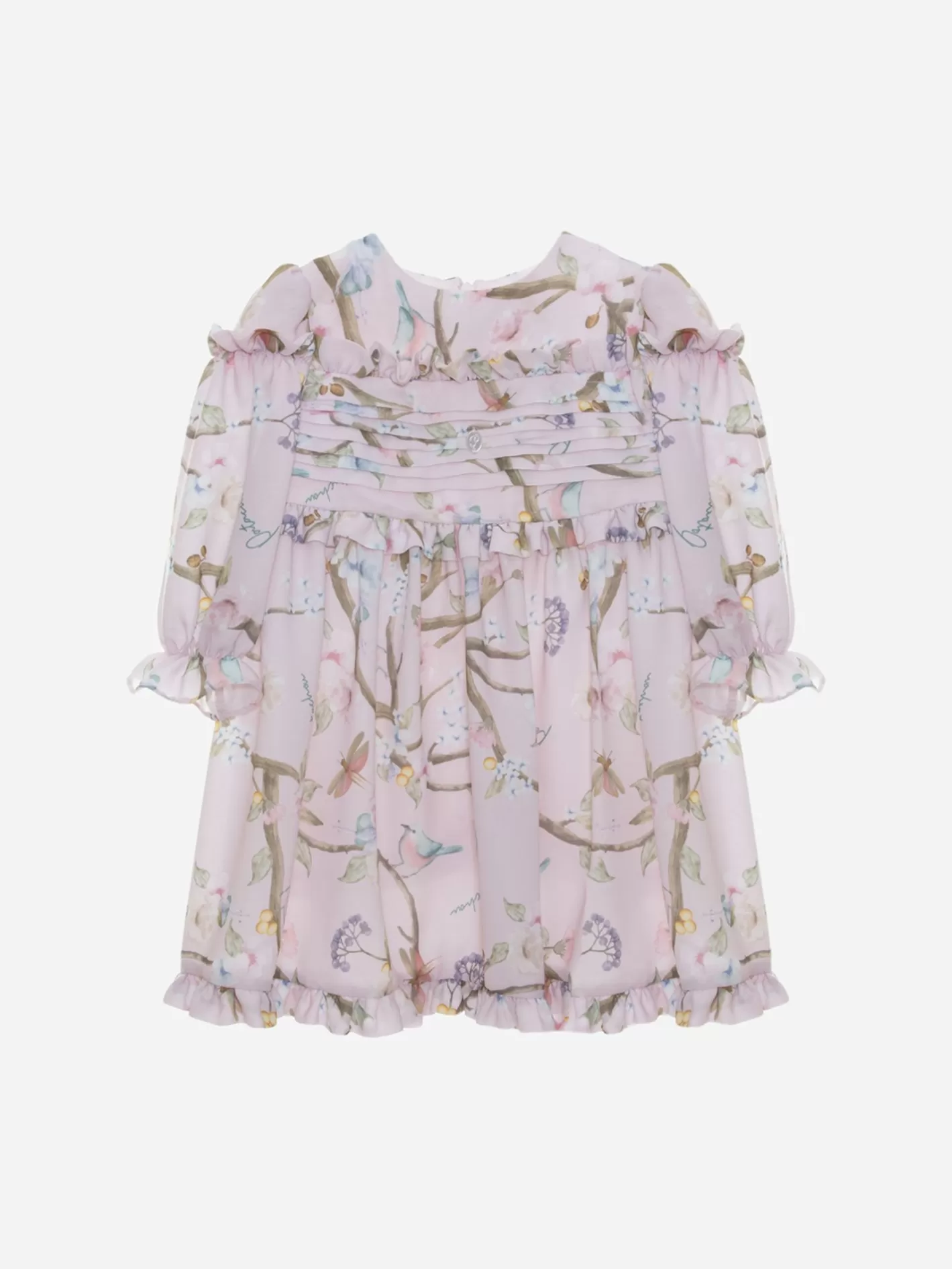 Sale Patachou Vestido Em Chiffon Estampado De Flores Rosas