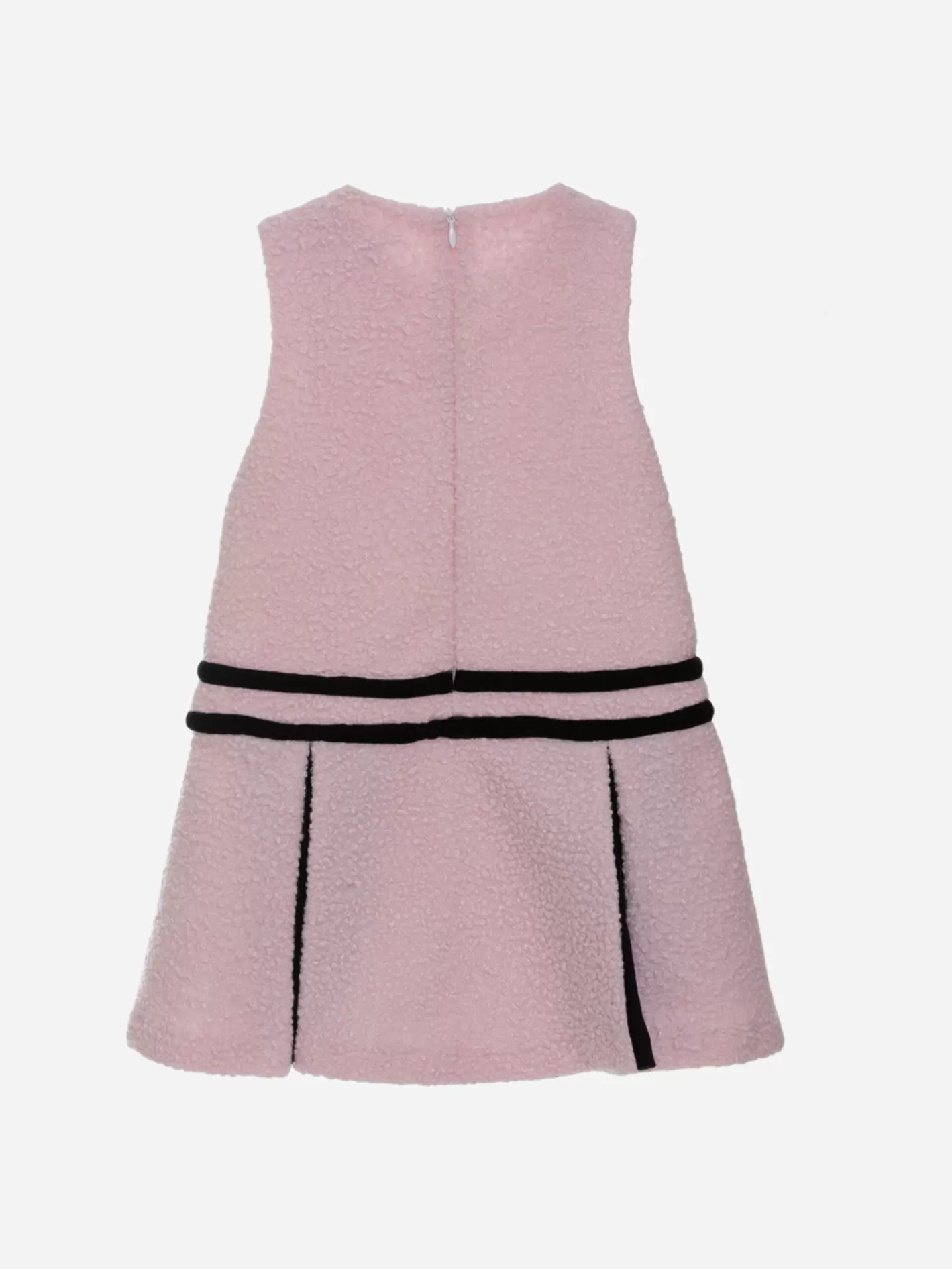 Outlet Patachou Vestido Em Tecido Boucle Rosa