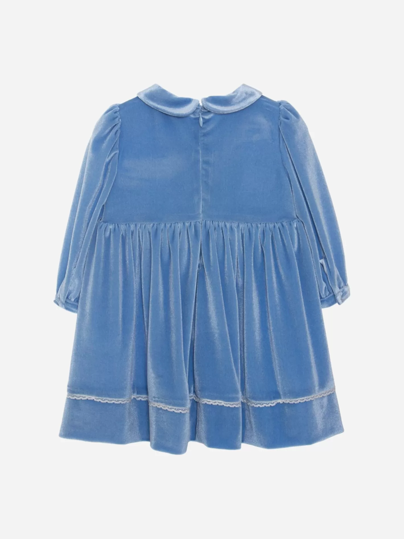 Discount Patachou Vestido Em Veludo Azul Claro